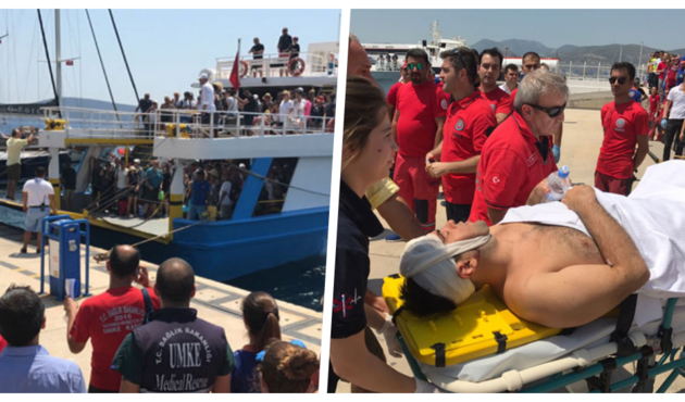 Kos'tan tahliye edilen Türkler Bodrum'a böyle getirildi... / VİDEO