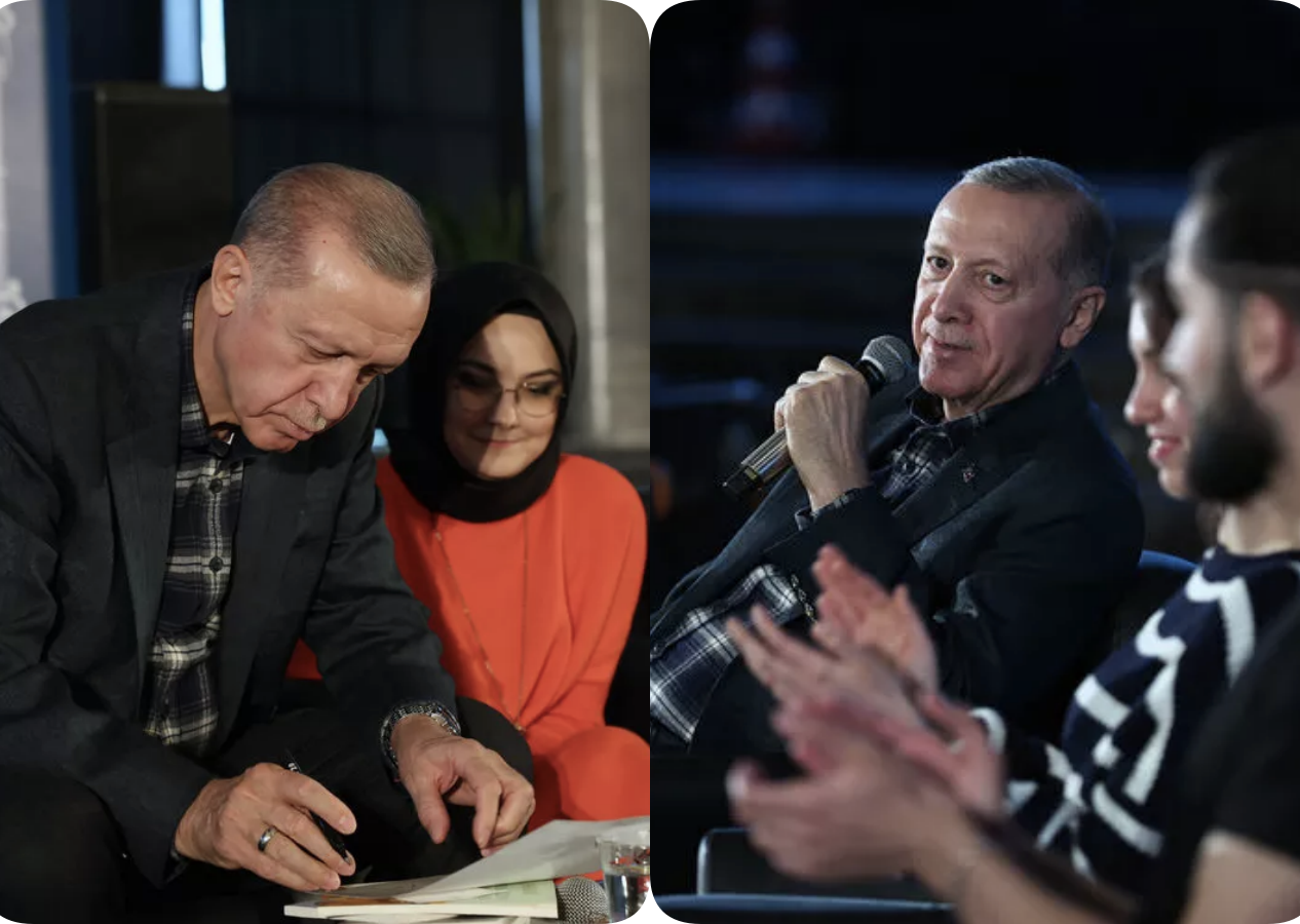 Erdoğan genç kızın karnesini imzaladı: Salonda güldüren diyalog