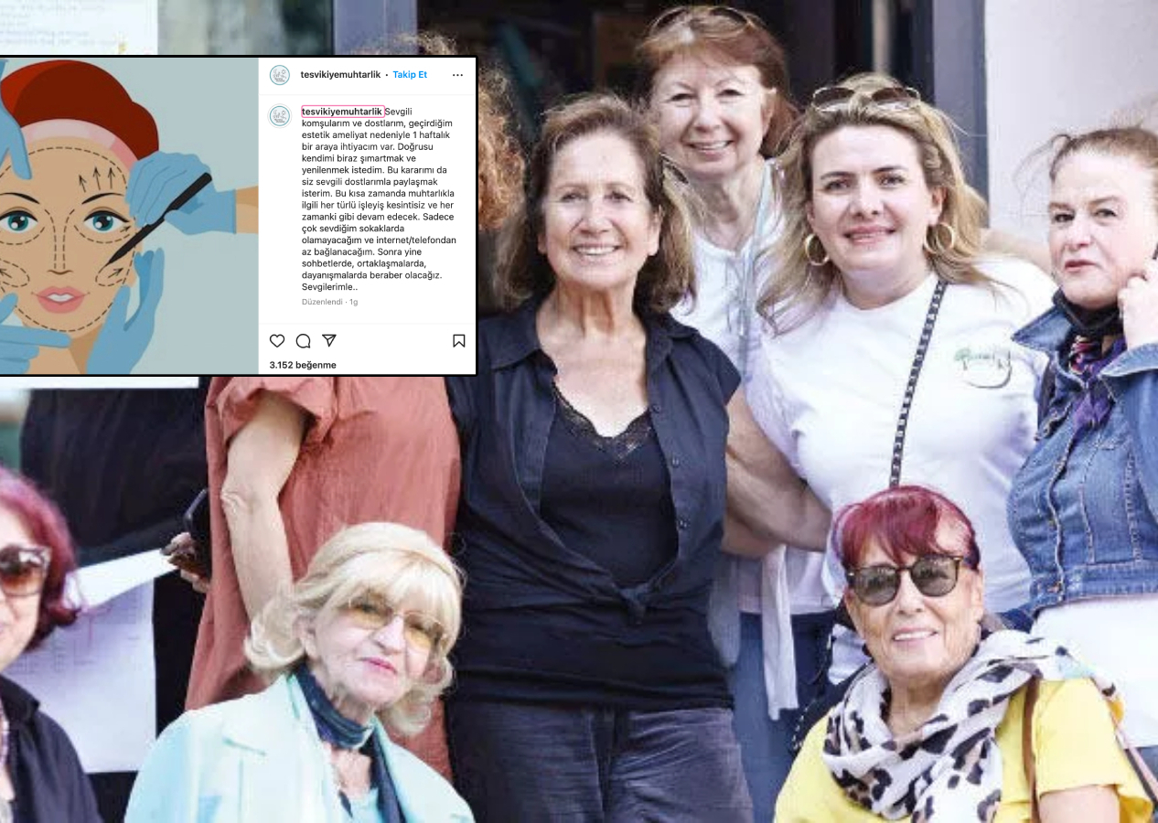 Teşvikiye Muhtarı Suzan Bektaş estetik ameliyatı oldu, mahalleliye İnstagram'dan seslendi