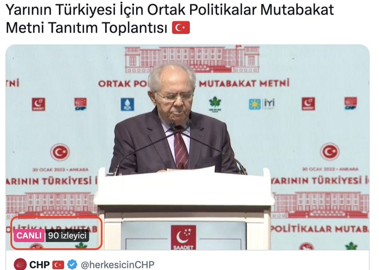 6'lı Masa'yı sadece 90 kişi izledi