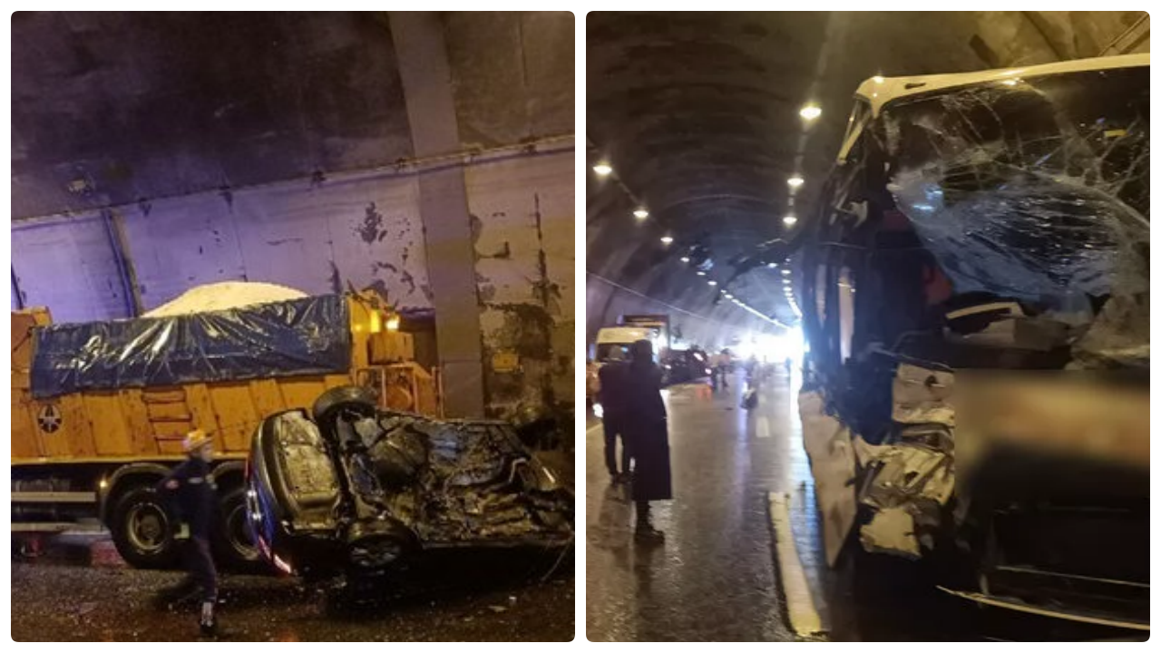 Bolu Dağı Tüneli'nde zincirleme kaza! İstanbul istikameti trafiğe kapandı