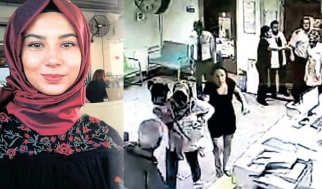 Çocuğu öğürdü diye doktoru saçından sürükledi!