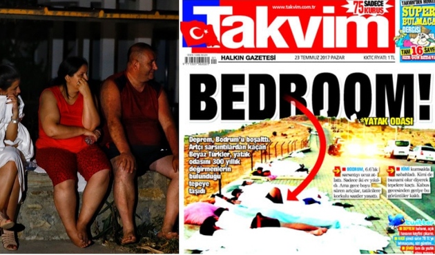 Takvim'in Bodrum depremiyle ilgili manşeti tartışma yarattı