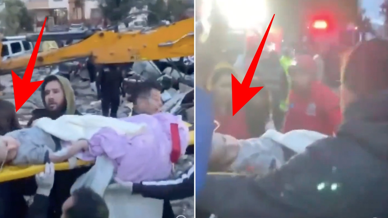 Adana’da enkaz altındaki bir çocuğun kurtarılma anı kamerada!