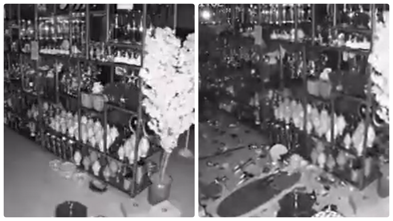 Gaziantep'teki deprem anı güvenlik kamerasına yansıdı!