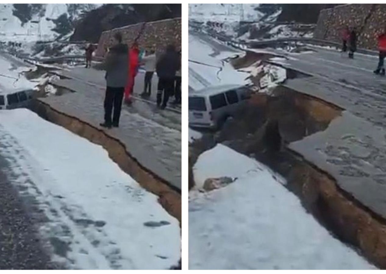 Gaziantep-Adana yolu yerle bir oldu! Dev uçurumlar oluştu, çukurlar araçları yuttu!