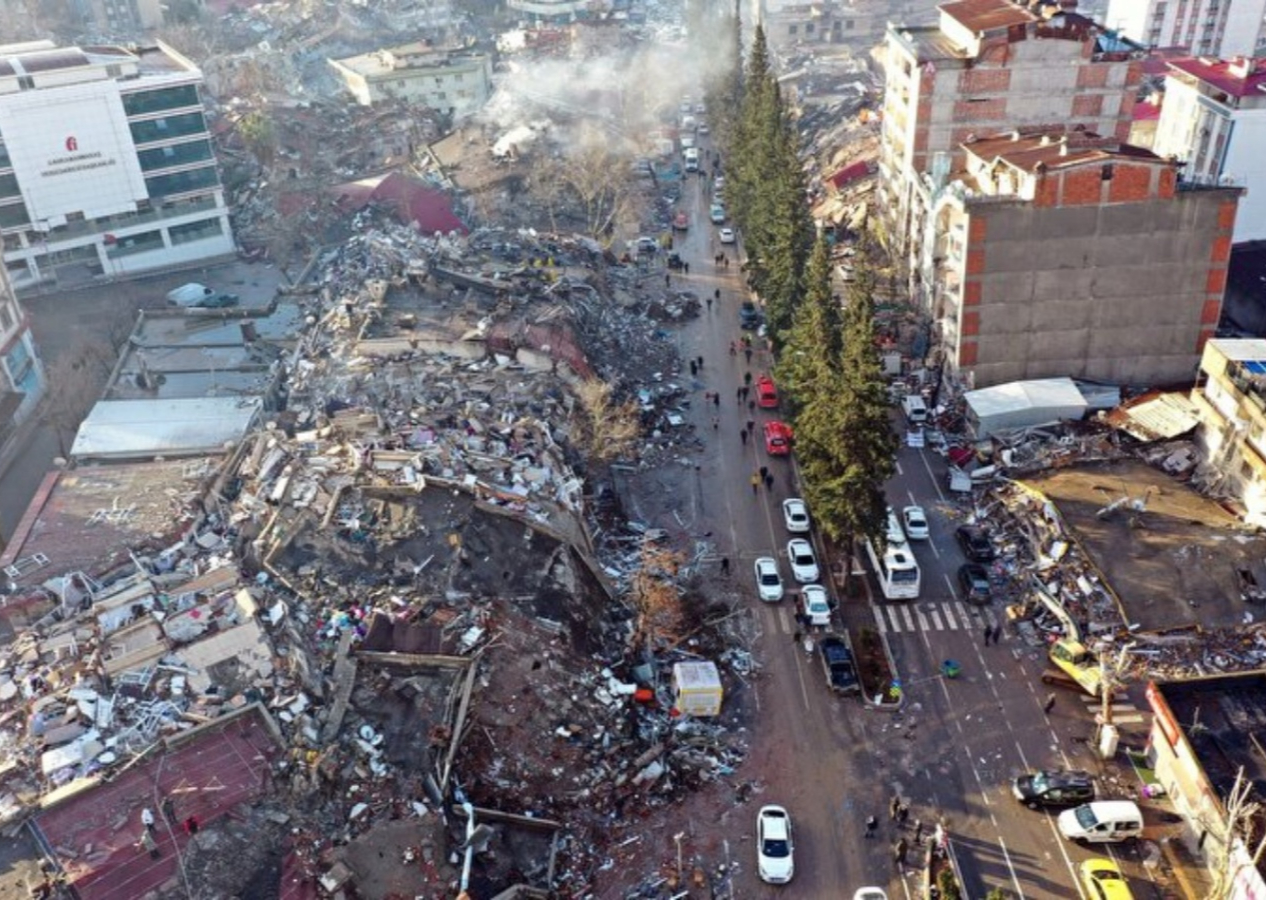 Deprem alanları havadan görüntülendi! Büyük yıkım gözler önüne serildi