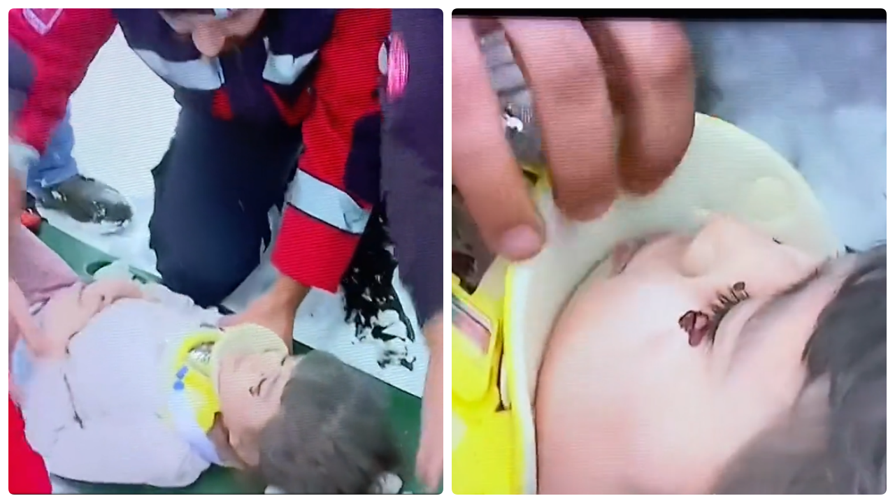 Kahramanmaraş'ta 2 çocuk enkazdan kurtarıldı