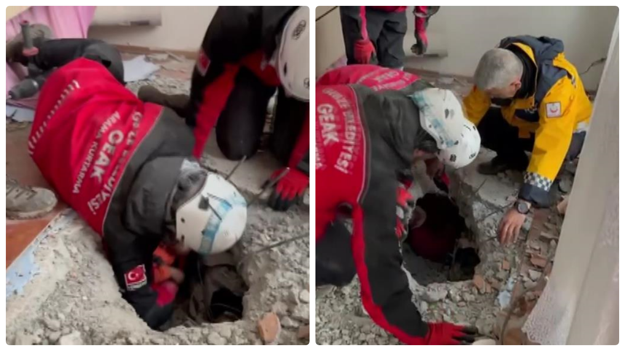 Saatler sonra inanılmaz kurtuluş! 2 çocuk ve 1 kadın enkaz altından sağ çıkarıldı