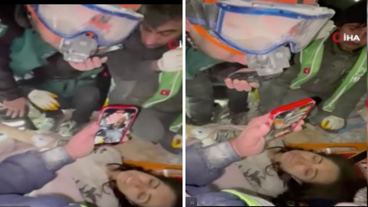 Hatay'dan gelen sevindirici haber... Enkazdan kurtarıp eşini aradılar!
