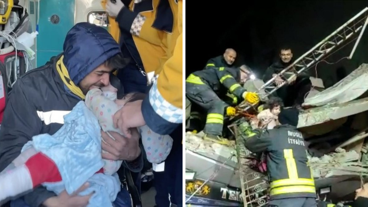 Bebeğini emzirerek hayatta tuttu! 55 saat sonra kurtarıldılar...