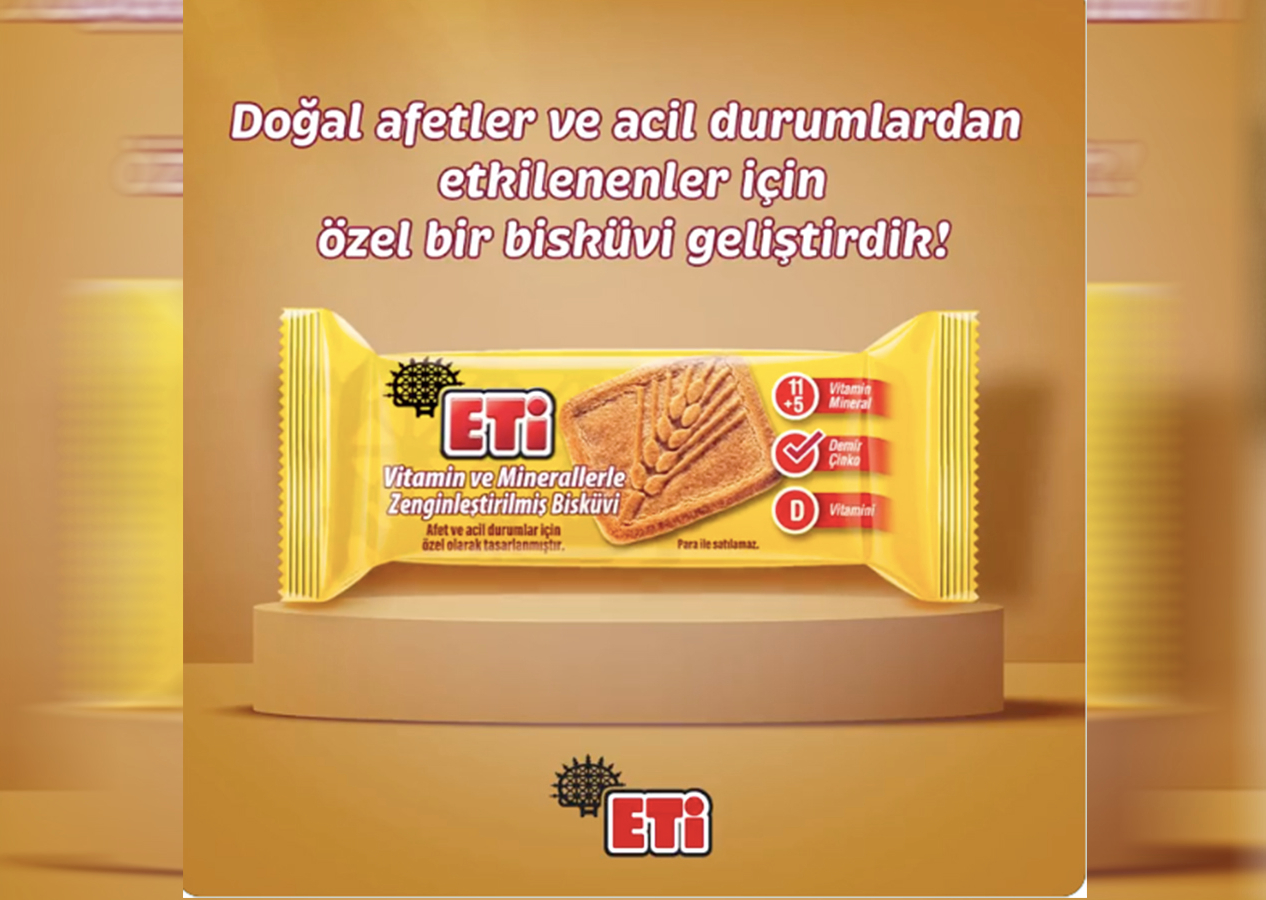 ETİ'den depremzedelere özel vitaminli bisküvi! 'Para ile satılmaz'