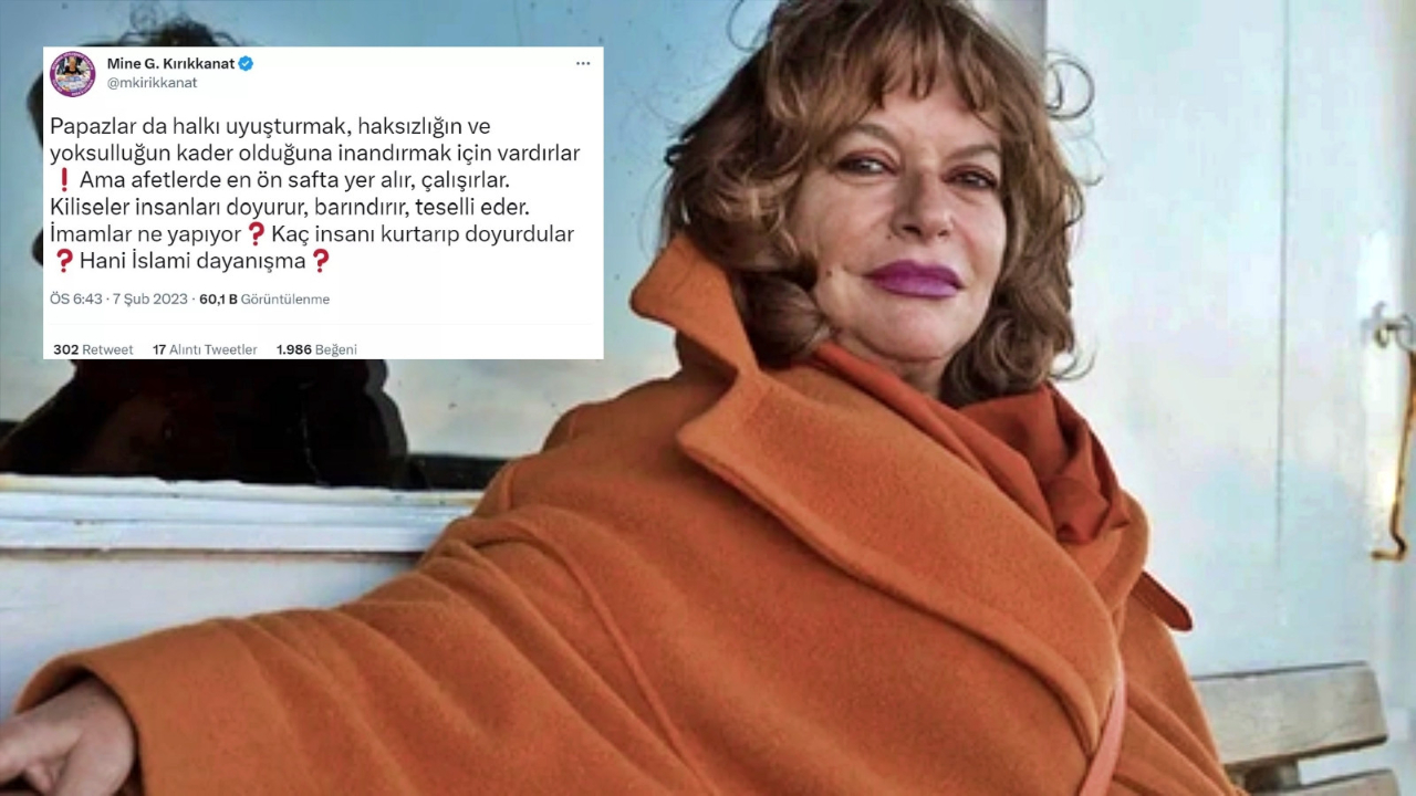 Millet can derdinde o İslam düşmanlığı peşinde! Mine Kırıkkanat İslam'ı ve imamları hedef aldı!