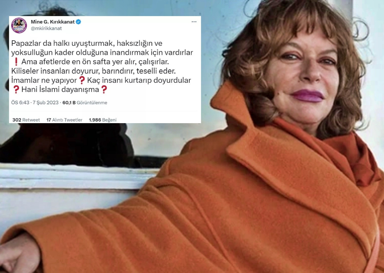 Millet can derdinde o İslam düşmanlığı peşinde! Mine Kırıkkanat İslam'ı ve imamları hedef aldı!