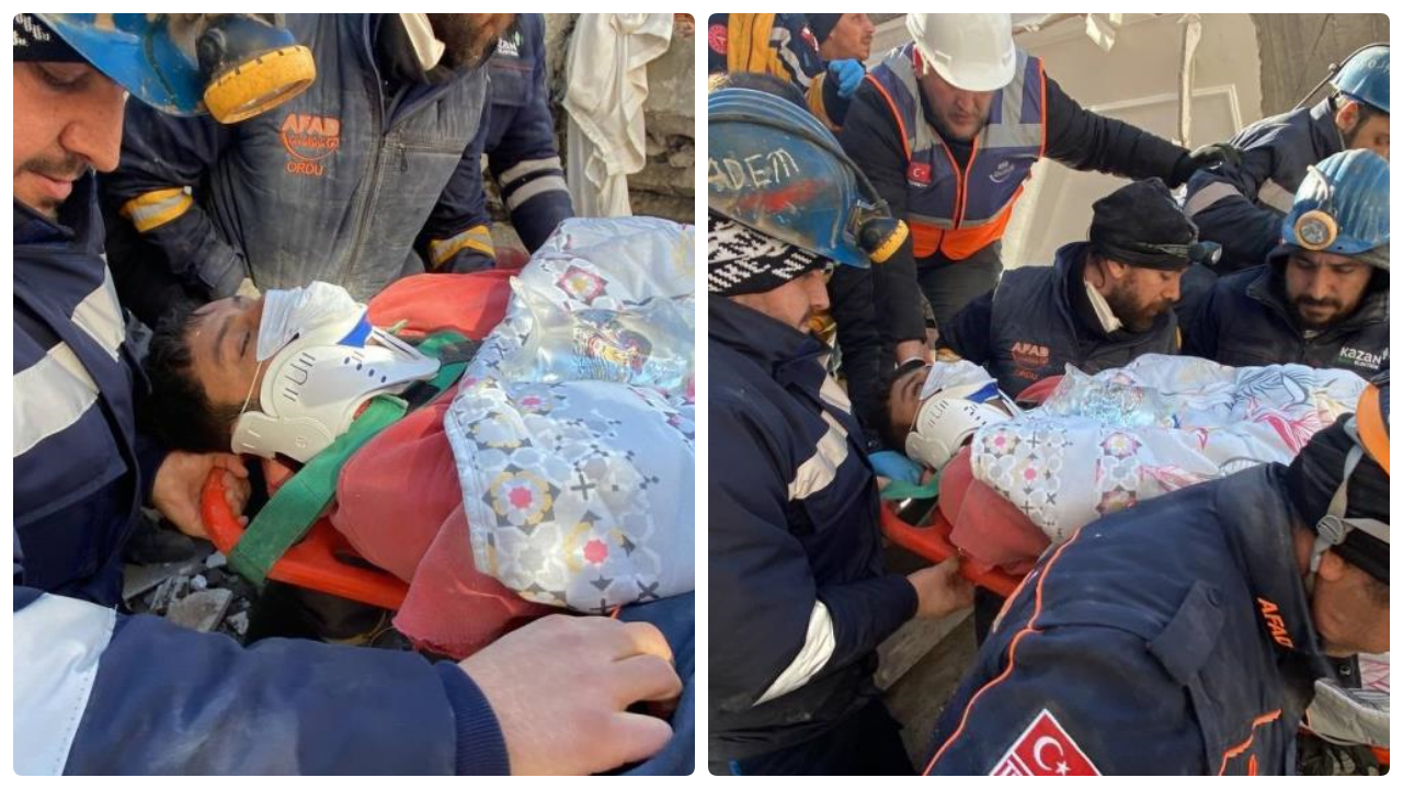 Adıyaman'da 59 saat sonra bir kişi enkazdan sağ çıkarıldı