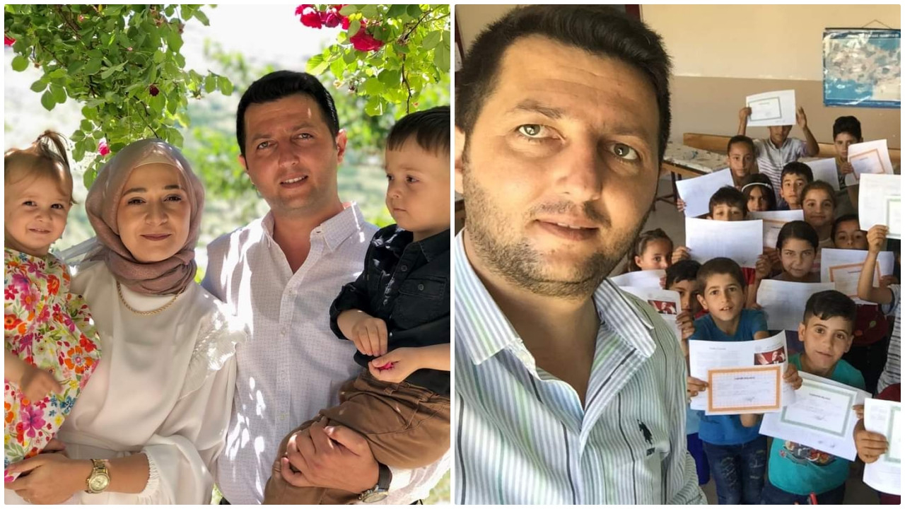 Hatay'da enkaz altında kalan Uğur öğretmen ile 2 çocuğu yaşamını yitirdi