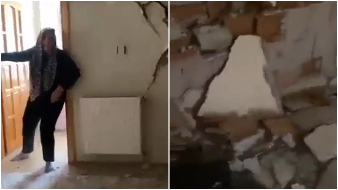 İlk depremi atlatan aile ikinci depreme böyle yakalandı!