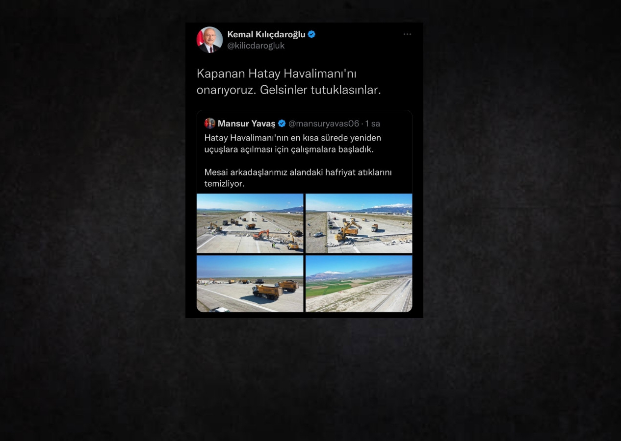 Kılıçdaroğlu "Hatay Havalimanı'nı onarıyoruz" diyerek siyaset yapmıştı! Gerçek ortaya çıktı...