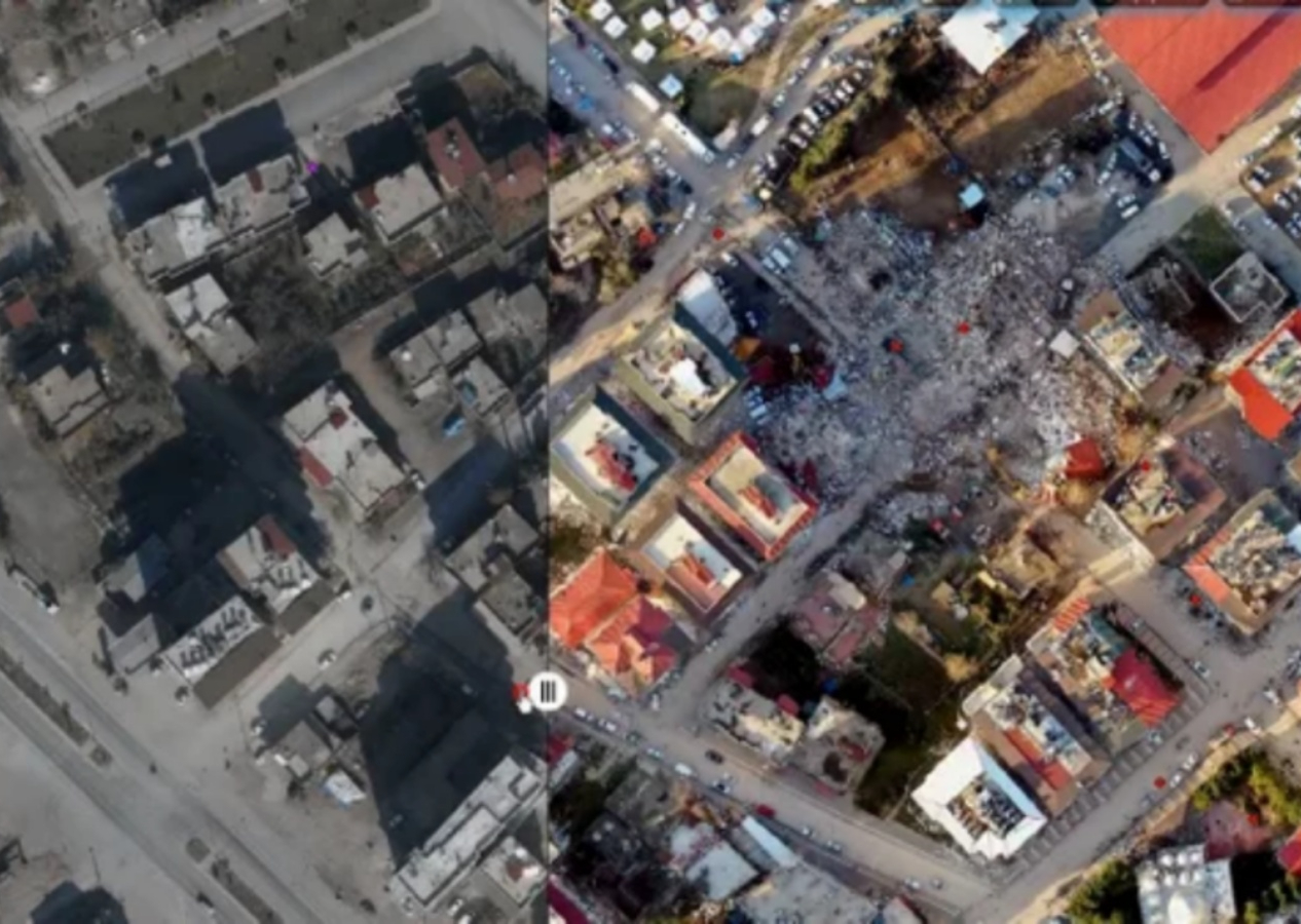 Yıkım böyle görüntülendi! Bakanlık İHA'lar ve SİHA'lar ile deprem bölgesinde hasar tespitİ yaptı