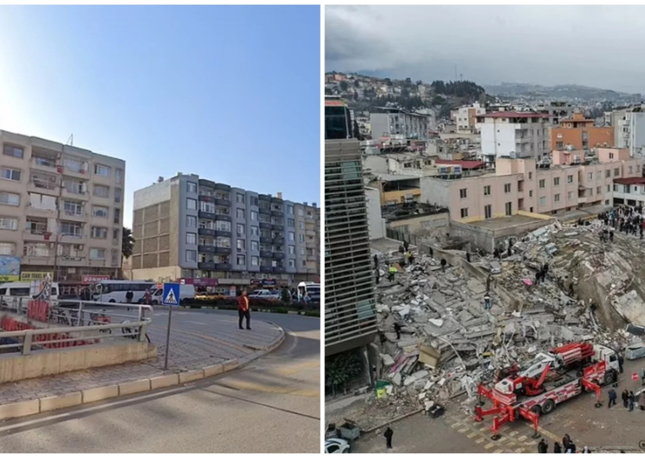 Türkiye'yi sarsan depremlerin öncesi ve sonrası: Yıkımın fotoğrafları