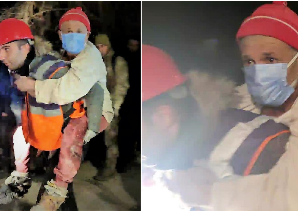 Ayaklarına doladığı bez parçalarıyla ısındı! 72 saat sonra kurtarıldı