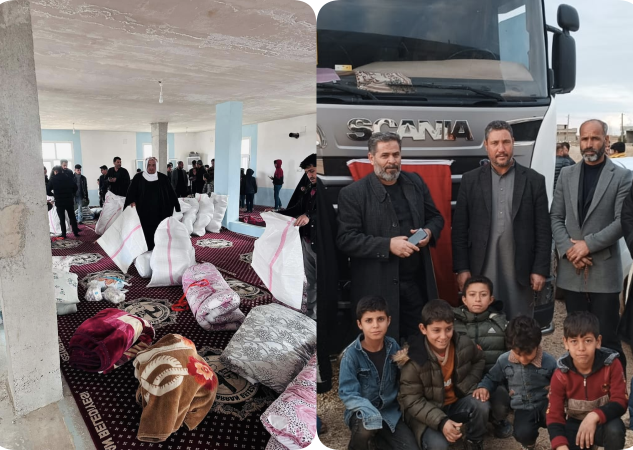 Tüm Türkiye kenetlendi! Bir yardım kampanyası da Harran'ın Aydıncılar köyünde başladı