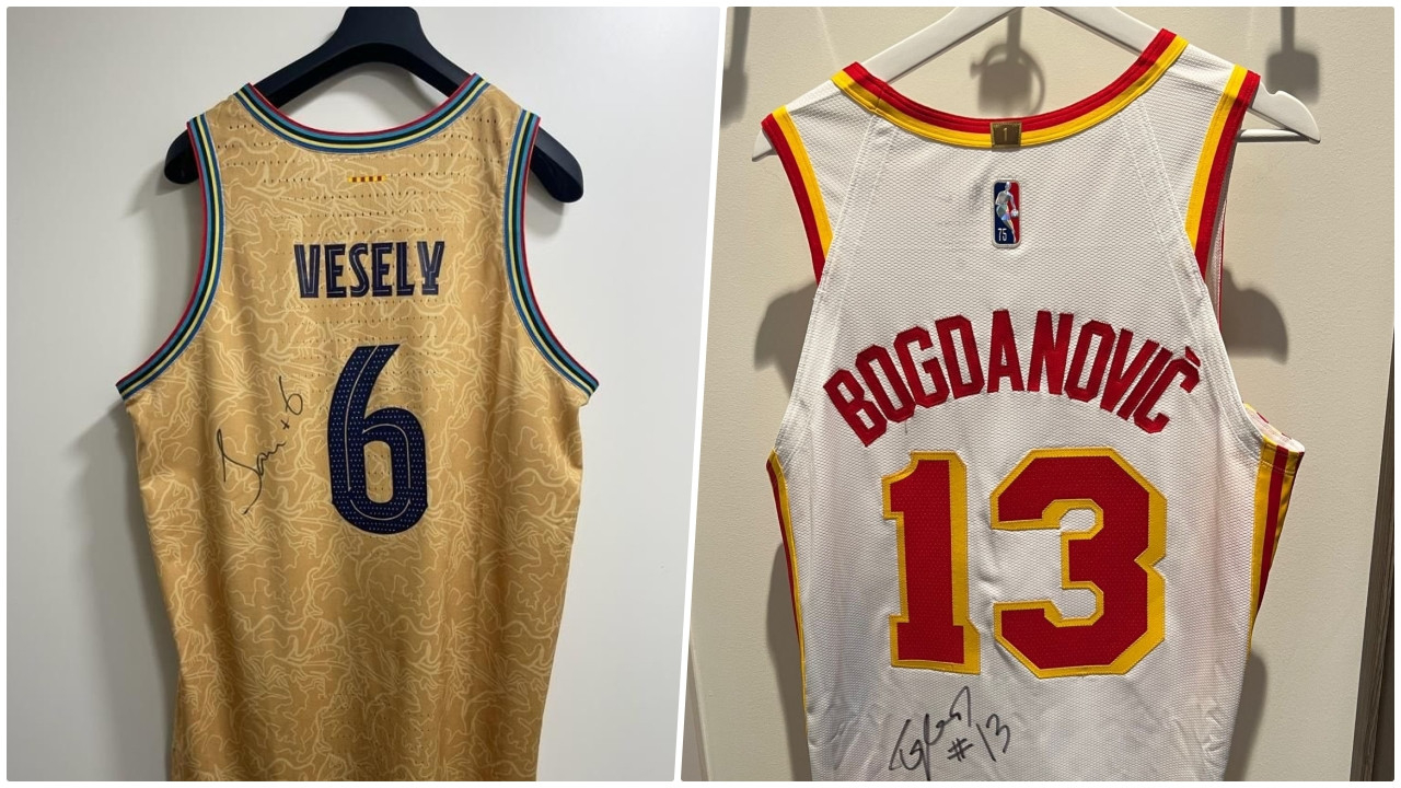 Bogdan Bogdanovic ve Jan Vesely'nin imzalı formaları destek için satışta