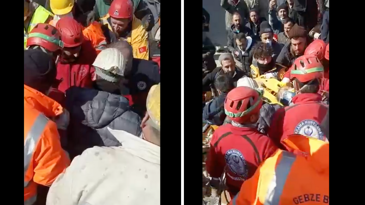 Mucizeye yol açtılar... Engelli kadını enkaz altından kurtardılar