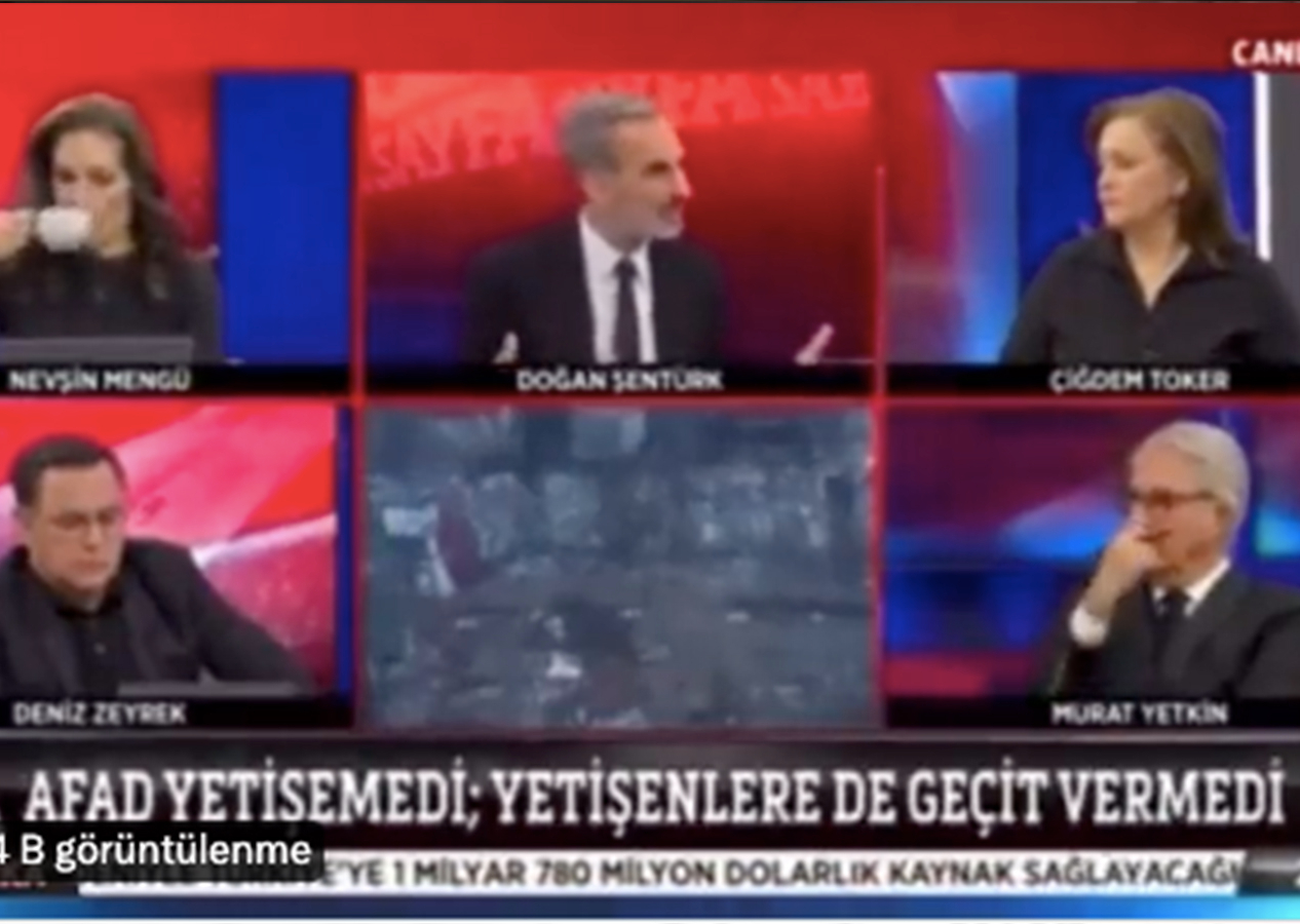 Fox Haber'in patronu Doğan Şentürk, sosyal medya yalanlarını canlı yayında ısrarla yaymaya çalışıyor