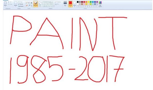32 yıllık Microsoft Paint'in hayatı sonlandırıldı!