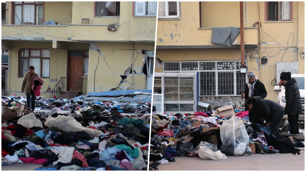 Büyük ayıp! Hatay'da yardım malzemeleri sokaklara saçıldı