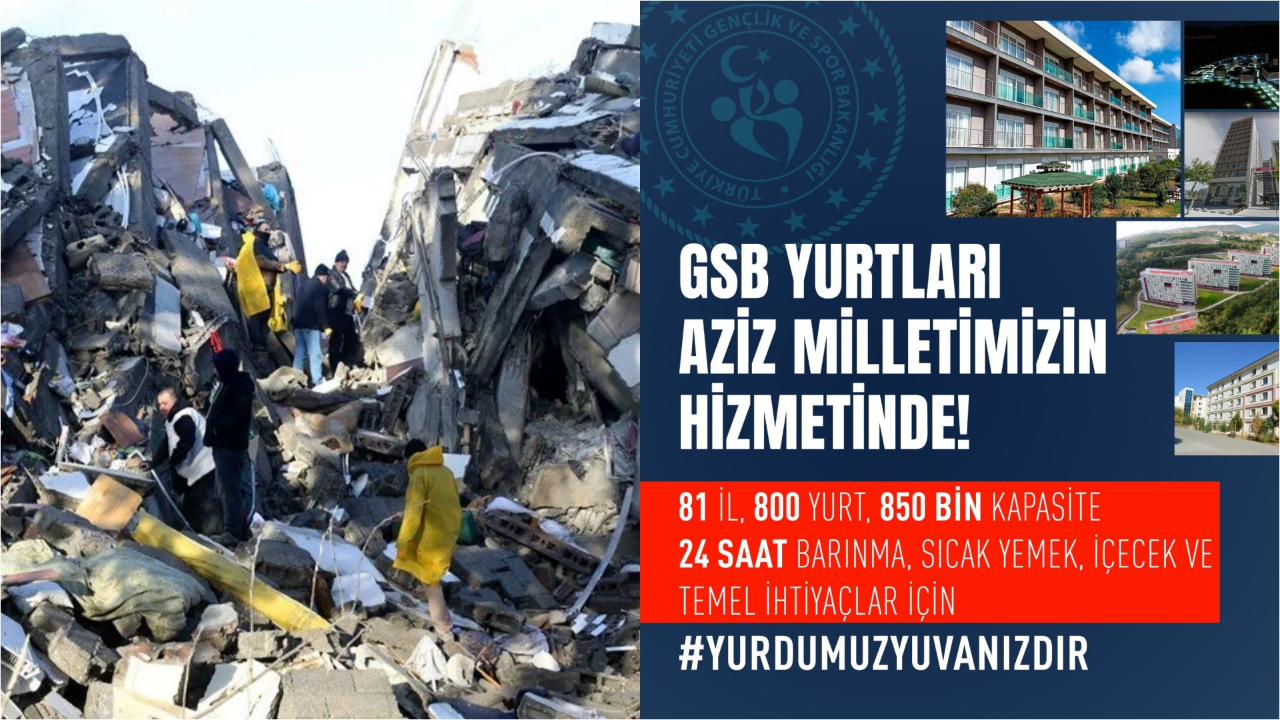 Bakan Kasapoğlu: 81 ildeki 800 yurt depremzedelerin hizmetinde