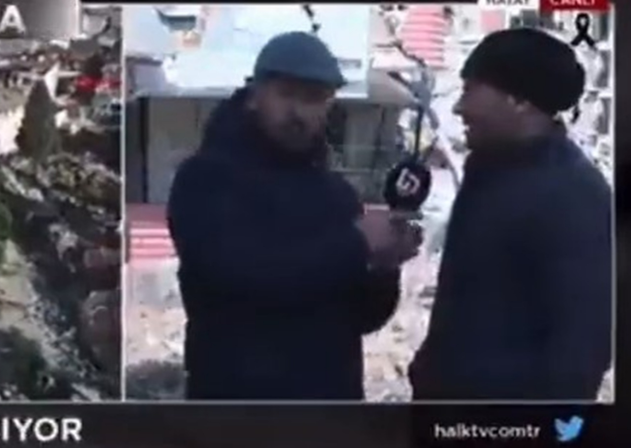 Devleti eleştirmesini istedi! Depremzede Halk TV muhabirine istediğini vermedi
