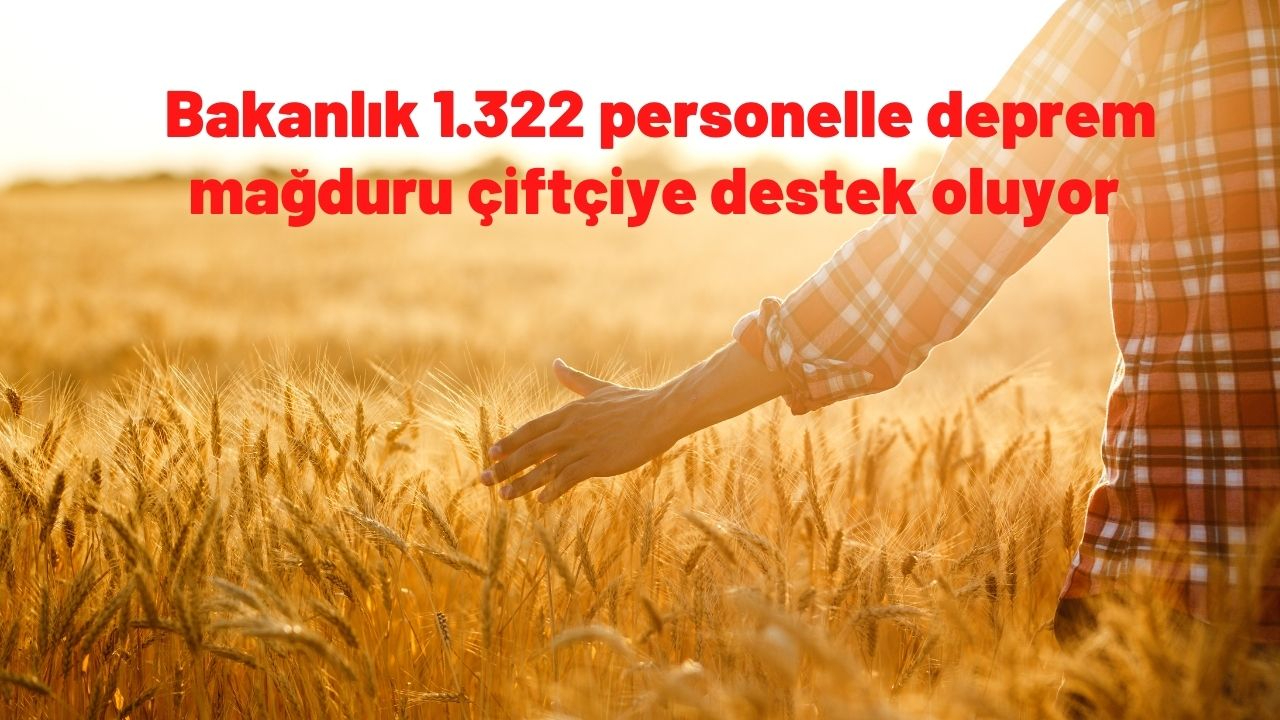 Hasar tespiti başladı! Bakanlık 1.322 personelle deprem mağduru çiftçiye destek oluyor