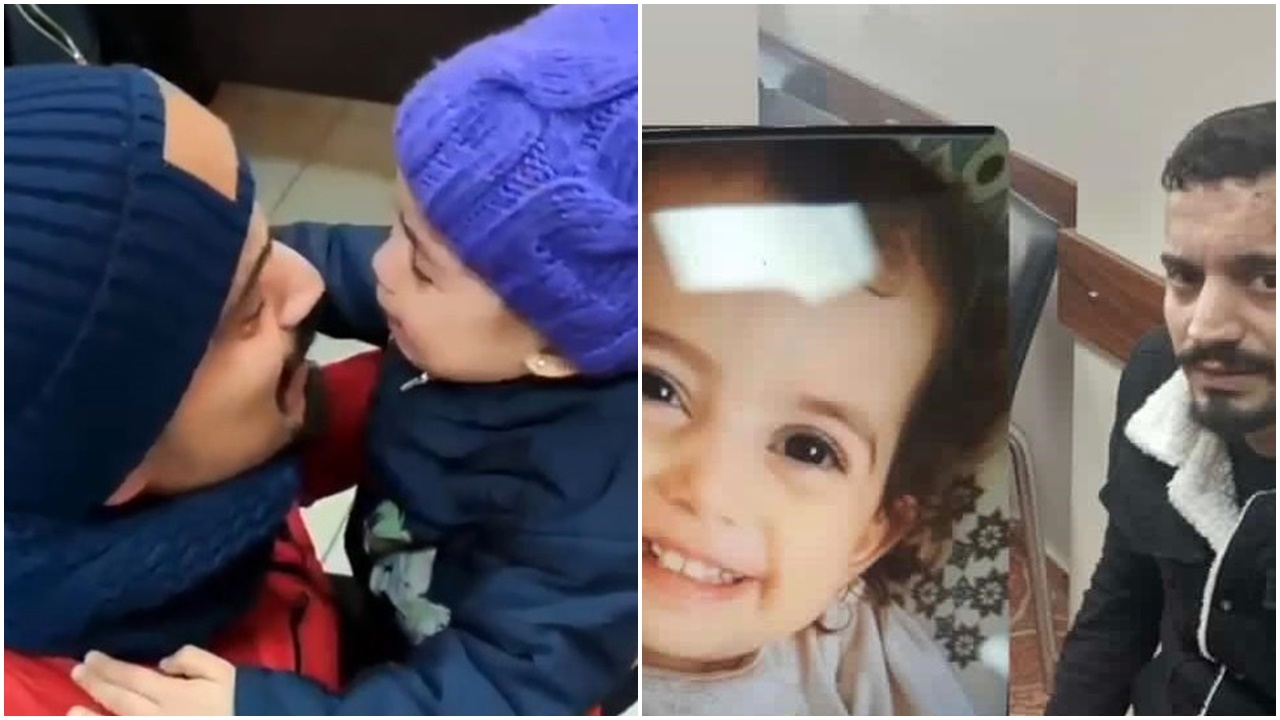 Depremde birbirini kaybeden baba ve kızının buluşma anında gözyaşları sel oldu, aktı