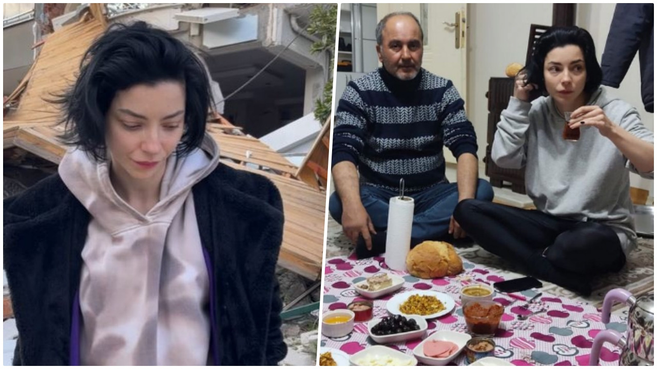 Elbistan'a giden Merve Boluğur depremzedelerle buluştu