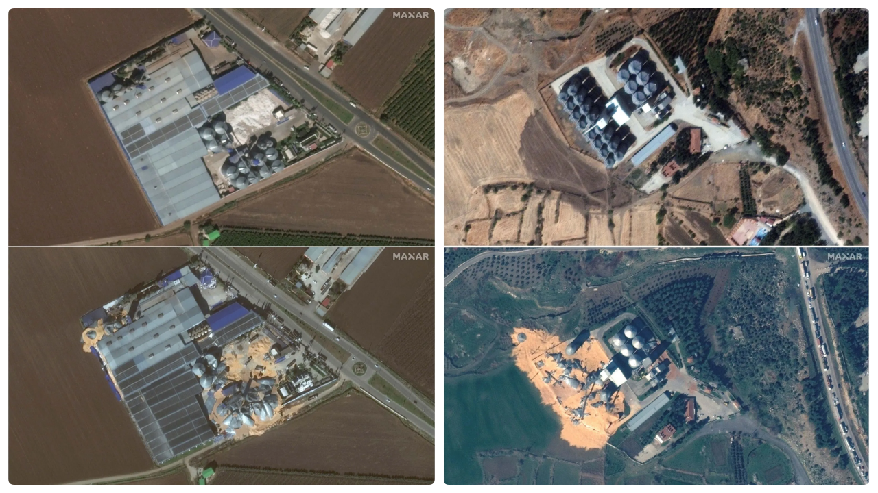 Deprem uydudan görüntülendi, asrın felaketi gözler önüne serildi