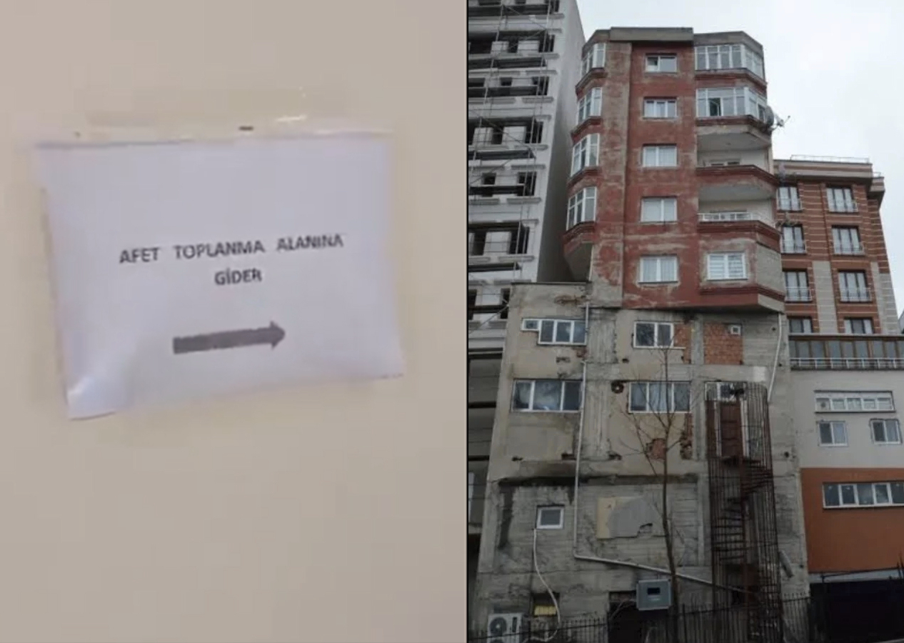 Toplanma alanı yakınındaki atıl bina tepki çekti!
