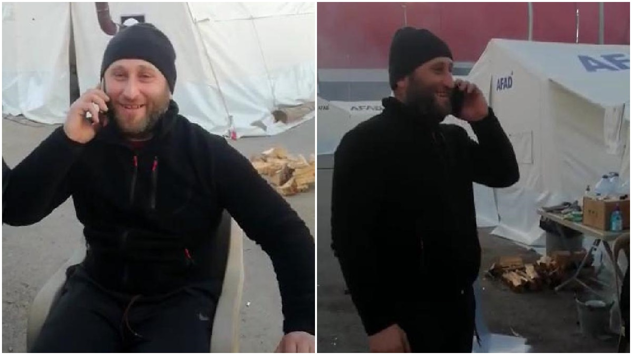 Enkaz altında kalanları kurtarmak için Hatay'a gitti! Gelen telefonla müjdeli haberi öğendi