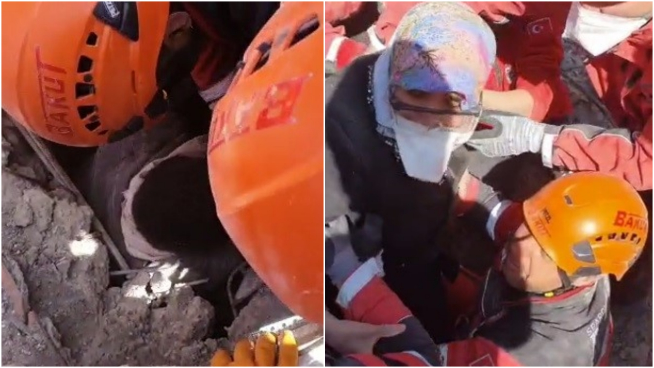 203 saat sonra 7 katlı binanın en dibinden sağ kurtarıldılar
