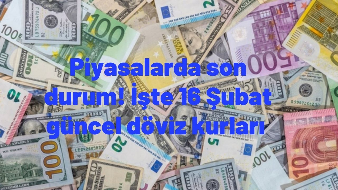 Piyasalarda son durum! İşte 16 Şubat güncel döviz kurları