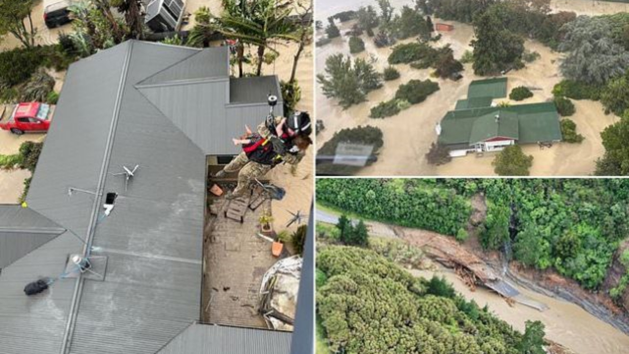 Yeni Zelandayı önce deprem sonra da sel vurdu!