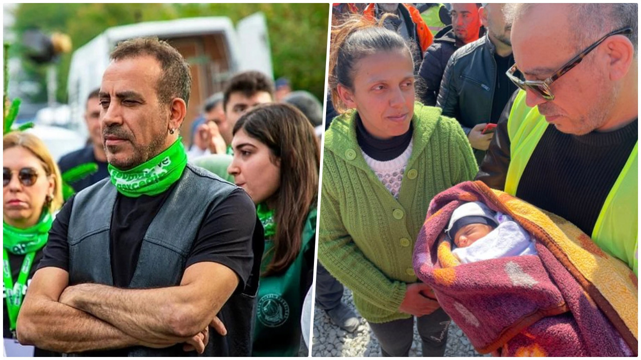 Enkazdan çıkarılan 10 günlük bebeğe Haluk Levent isim verdi