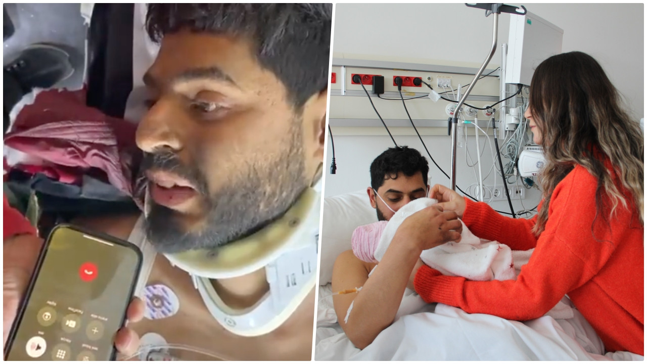 Enkazdan 261 saat sonra çıkarılan Mustafa Avcı, deprem gecesi dünyaya gelen bebeğine kavuştu
