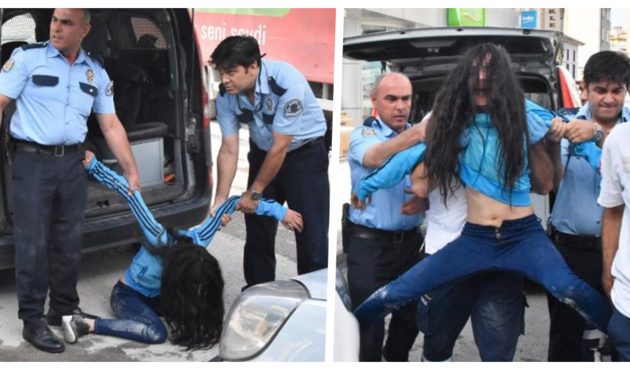 Genç kız 'drift' yaparken kaza yaptı, krize girip otomobilini yakmaya kalkıştı!