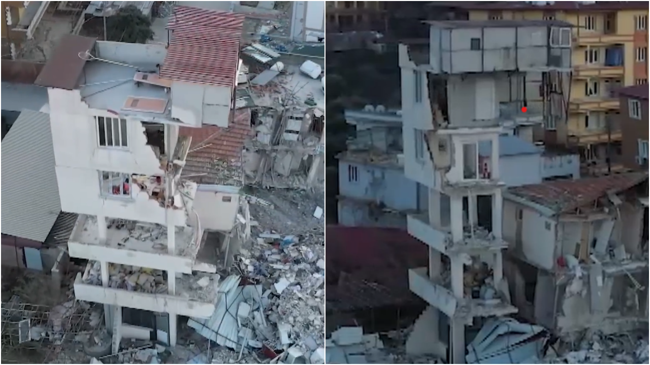 Hatay'da şaşırtan manzara: Depremde sadece o kısım yıkılmadı!
