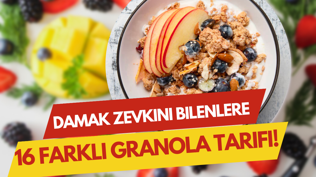 Damak zevkini bilenlere 16 farklı granola tarifi!