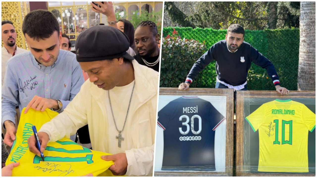 CZN Burak, Ronaldinho ve Messi'nin formalarını depremzedeler  için açık artırmaya çıkarttı