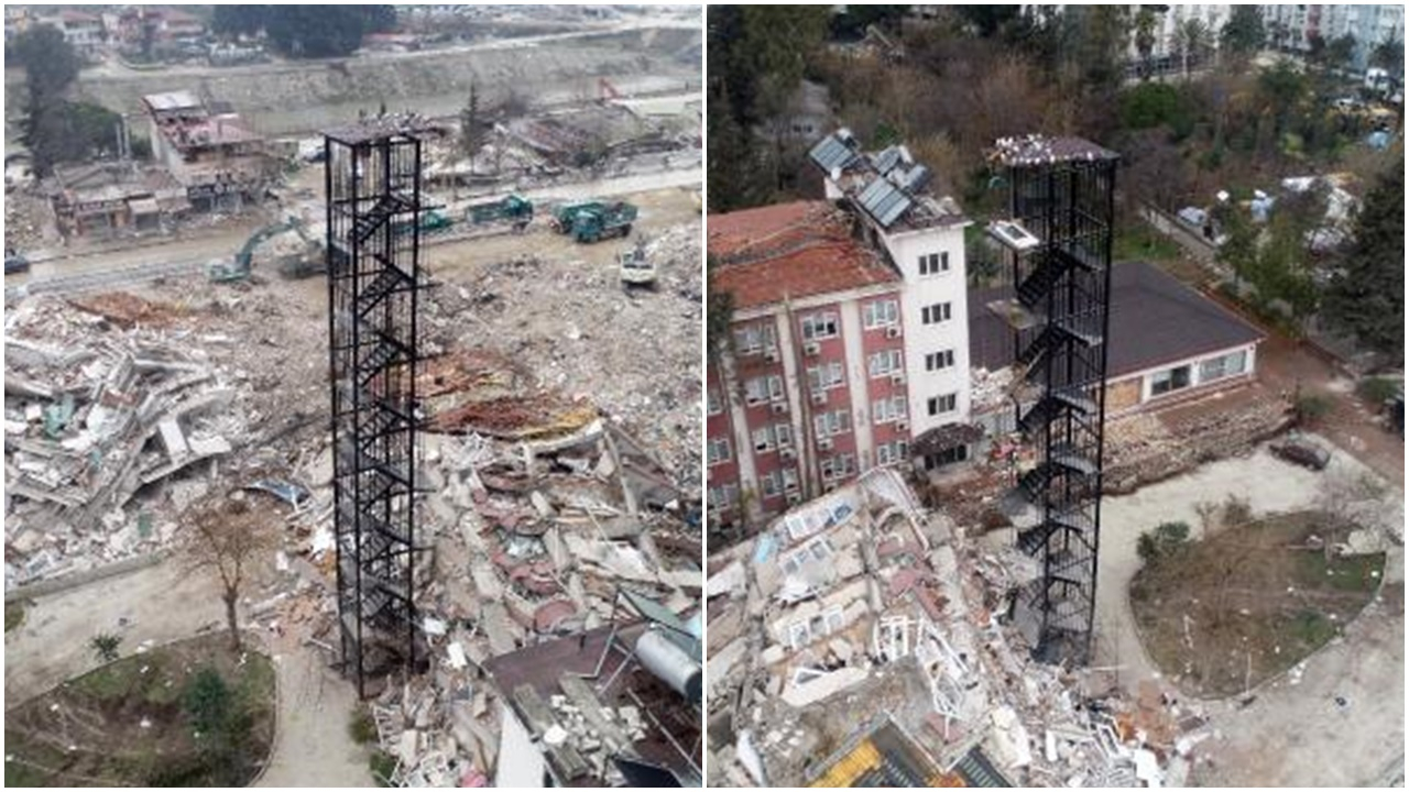 Peş peşe gelen depremler binaları yıktı, bir tek o ayakta kaldı