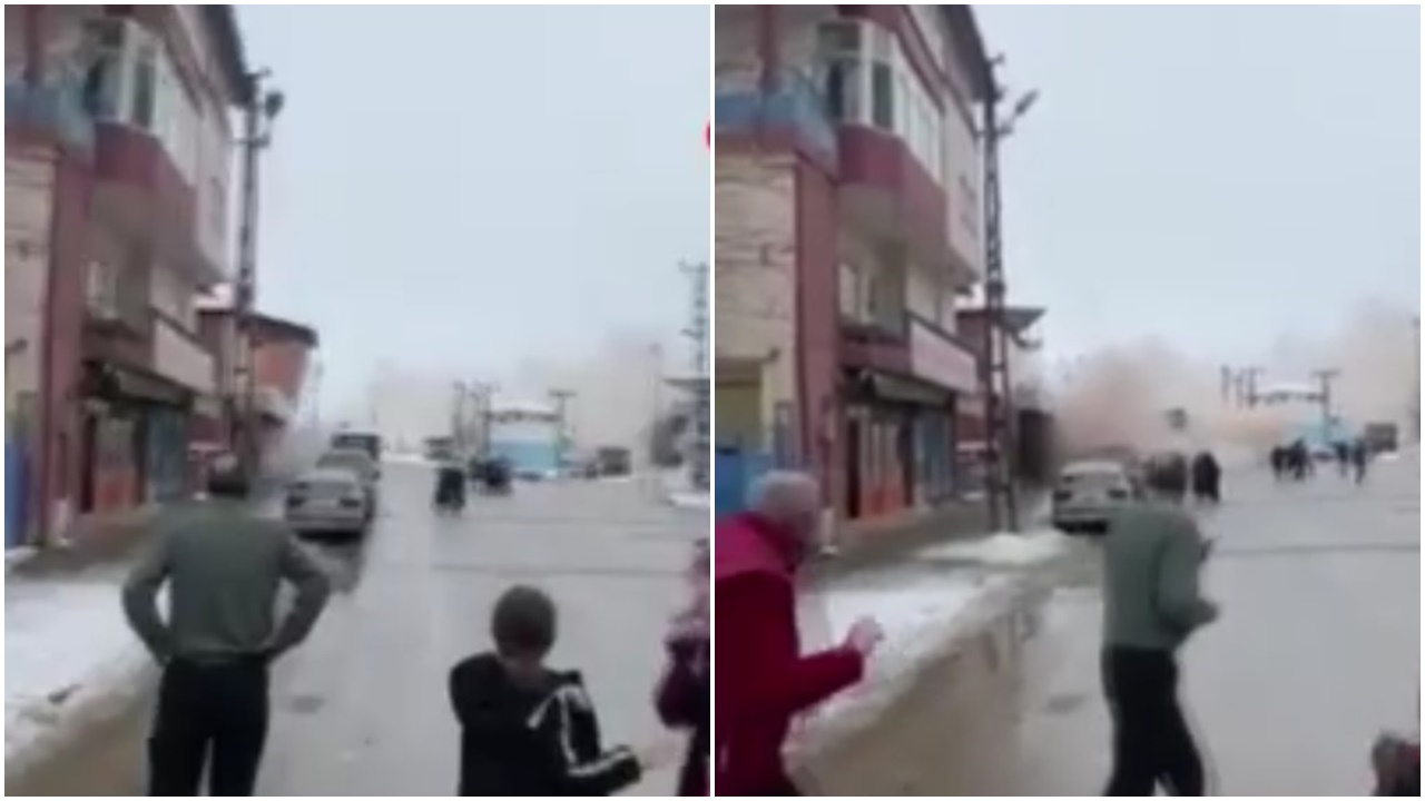 Depremin yeni görüntüleri ortaya çıktı! Binaların çökmesi ve panik anları kamerada